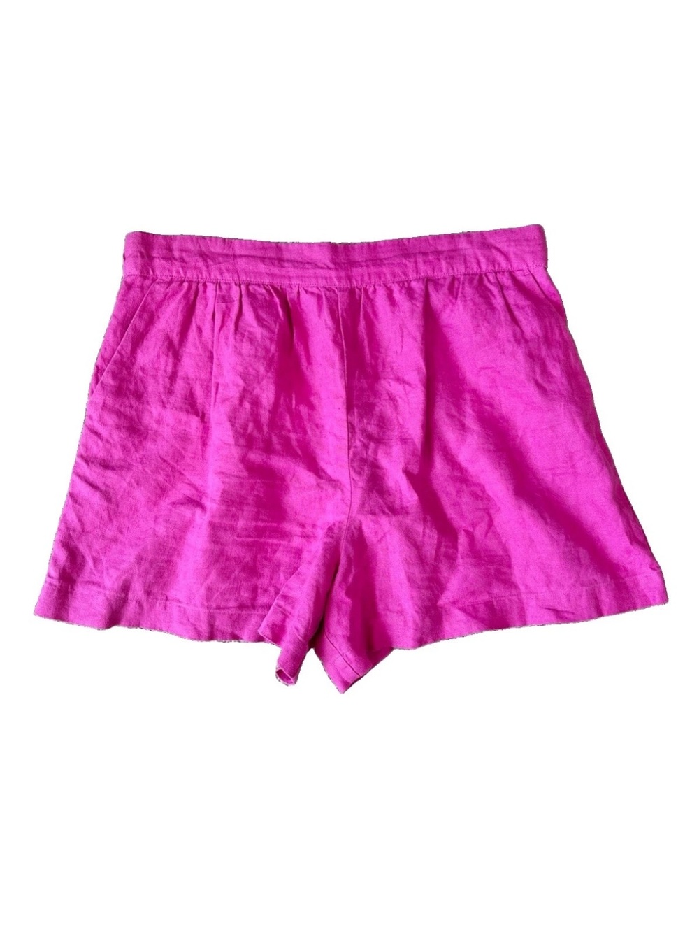Boden Magenta Linen Shorts Size 10